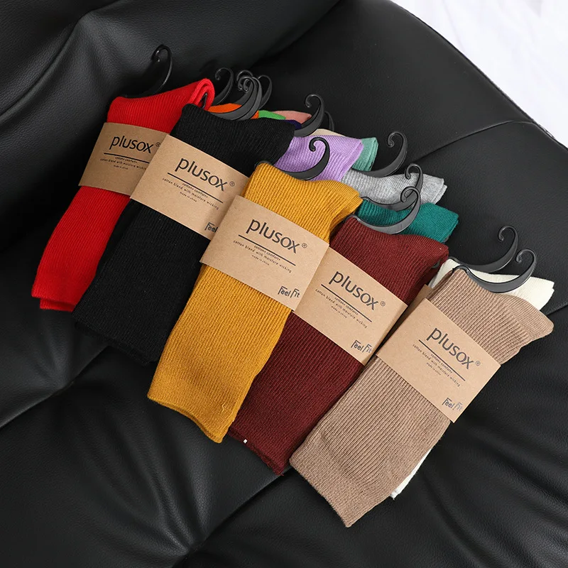 1 Pair Japanese Korea High School Girls Loose Solid Colors Double Needles Knitting Cotton Long Socks
1 Pair Japanese Korea High School Girls Loose Solid Colors Double Needles Knitting Cotton Long Socks