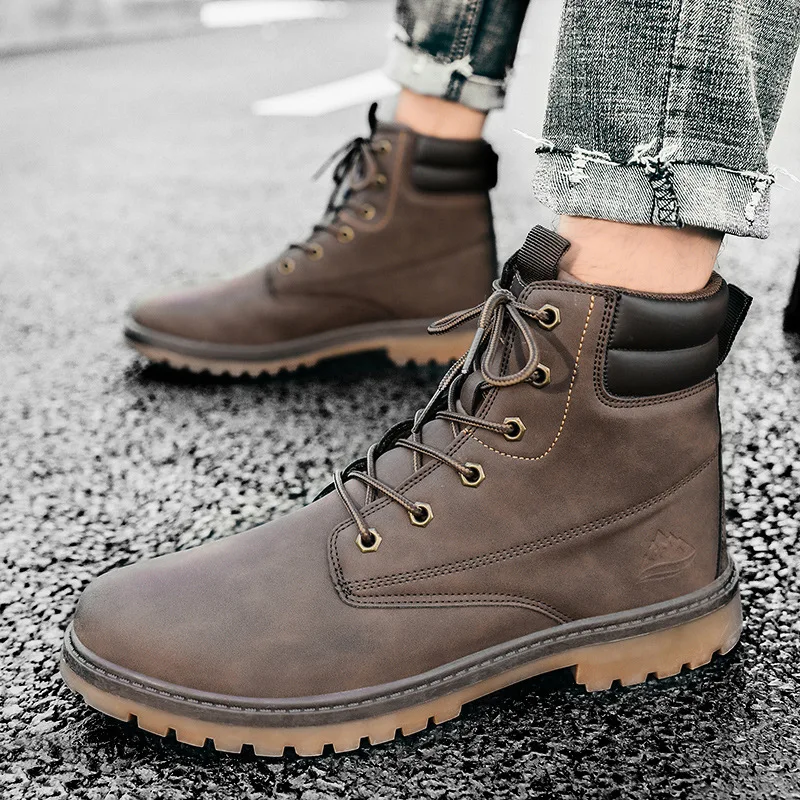 Martin Boots Men 2020 New Casual Tooling Shoes British Fashion High-top Boots Outdoor Hiking Trend Men's Shoes
Martin Boots Men 2020 New Casual Tooling Shoes British Fashion High-top Boots Outdoor Hiking Trend Men's Shoes