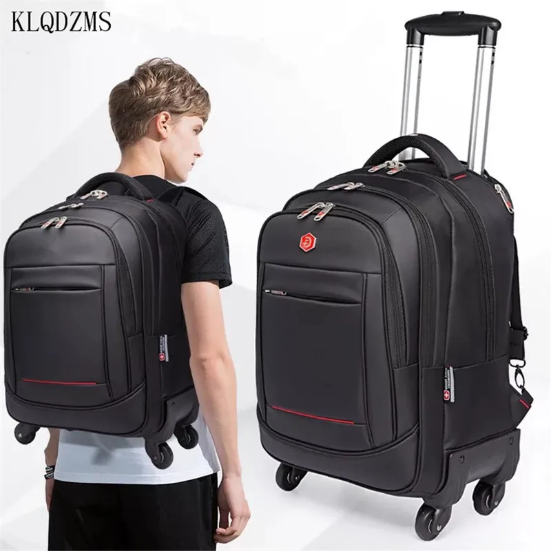 KLQDZMS 18 "20 дюймов Мужская Дорожная сумка на колесиках рюкзак сумки для ручной