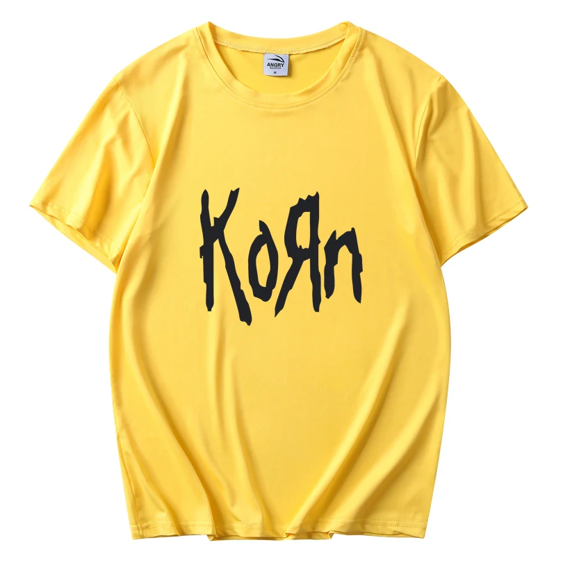 Summer men and women general fashion short-sleeved Korn rock band letter T-shirt casual sports street clothing T-shirt
Summer men and women general fashion short-sleeved Korn rock band letter T-shirt casual sports street clothing T-shirt