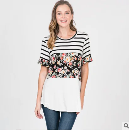 AU Women Maternity Breastfeeding Nursing Tops Striped Short Sleeve Pregnant Tee 
AU Women Maternity Breastfeeding Nursing Tops Striped Short Sleeve Pregnant Tee