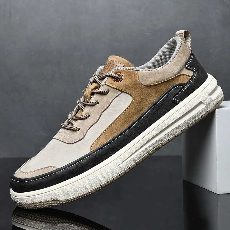 Genuine Leather Men Casual Shoes Retro Style Designer Sneakers with Platform Soft Breathable Lace-up Leisure Footwear Mans Shoes
Genuine Leather Men Casual Shoes Retro Style Designer Sneakers with Platform Soft Breathable Lace-up Leisure Footwear Mans Shoes