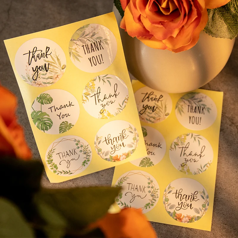 60pcs Floral Thank You Handmade Seal Stickers Green Leaf Merci Envelope Sealing Labels DIY Scrapbooking Diary Stationery Sticker
60pcs Floral Thank You Handmade Seal Stickers Green Leaf Merci Envelope Sealing Labels DIY Scrapbooking Diary Stationery Sticker