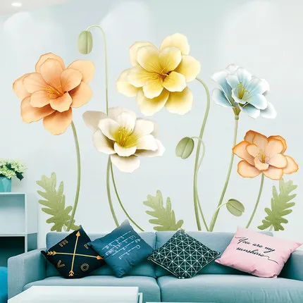 Fresh Flower Wall Sticker Sofa Living Room TV Background Wall Decoration Stickers Warm House Decor Poster Nature Art Print Mural
Fresh Flower Wall Sticker Sofa Living Room TV Background Wall Decoration Stickers Warm House Decor Poster Nature Art Print Mural
