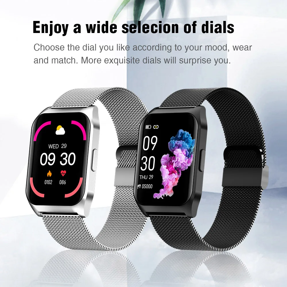 Новинка 2021 мужские и женские умные часы Niwevol с двойным интерфейсом дисплей IP67