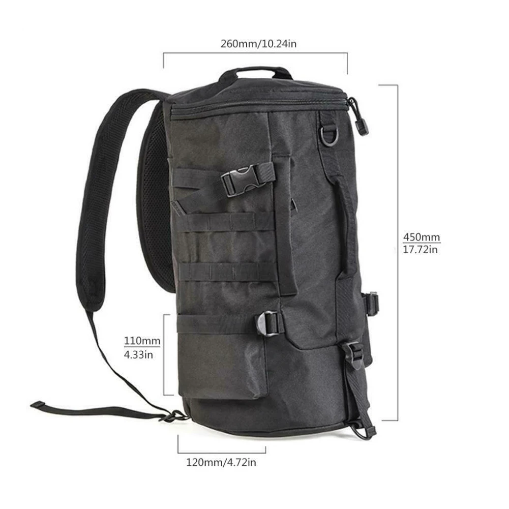 Black Cylindrical Large Capacity Fishing Tackle Backpack Outdoor Shoulders Bag
Black Cylindrical Large Capacity Fishing Tackle Backpack Outdoor Shoulders Bag