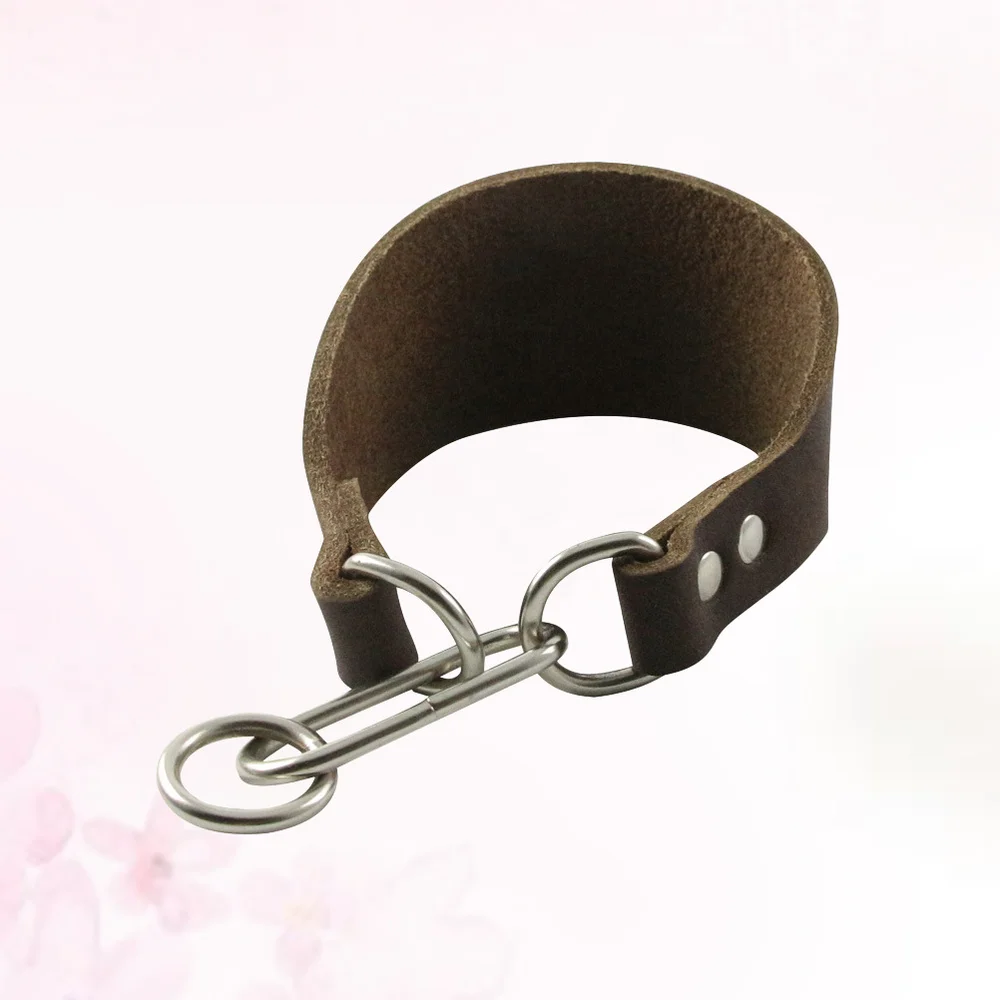 Fashion Widen Cattlehide Pet Collar Thin Neck Buckle Collar Decor Durable Necklace for Pet Dog Whippet (Coffee)
Fashion Widen Cattlehide Pet Collar Thin Neck Buckle Collar Decor Durable Necklace for Pet Dog Whippet (Coffee)