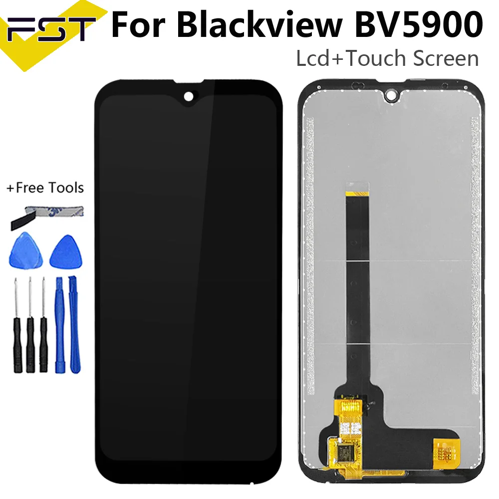 ЖК-дисплей 5 7 дюйма для Blackview BV5900 кодирующий преобразователь сенсорного экрана в