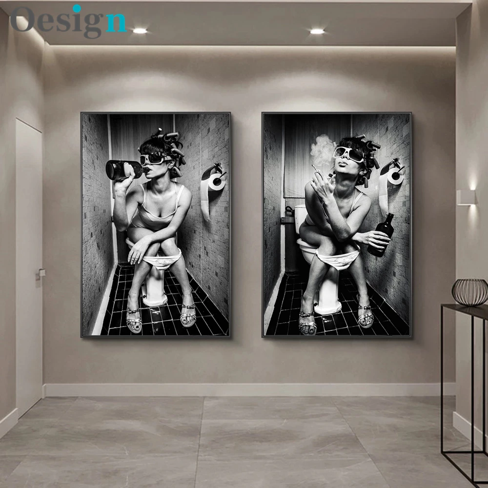 Sexy Girl Sits in a Toilet Nordic Canvas Art Posters And Prints Black And White Canvas Paintings On the Wall Art Pictures Cuadro
Sexy Girl Sits in a Toilet Nordic Canvas Art Posters And Prints Black And White Canvas Paintings On the Wall Art Pictures Cuadro