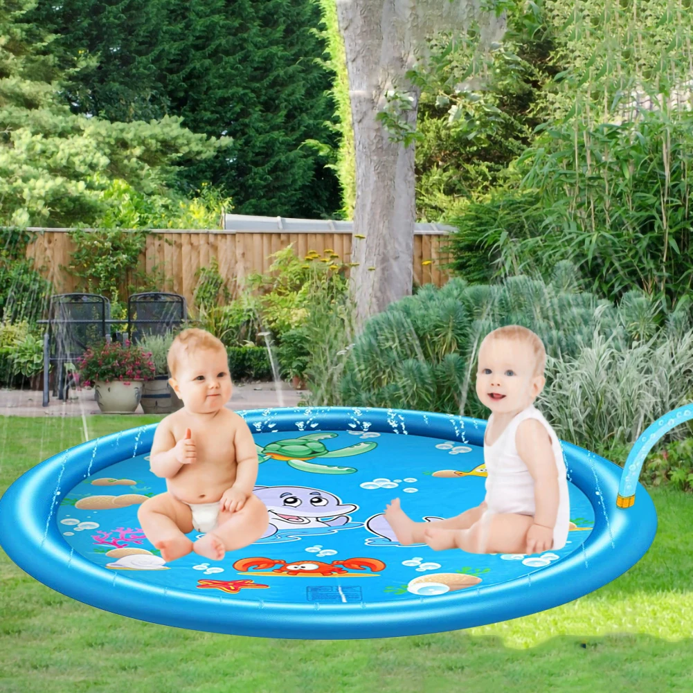Inflatable Play Water Mat 100/150/170cm Sprinkler Pad Toys Swimming Pool Summer Lawn Games Sprinkler Splash Pad For Kids Outdoor
Inflatable Play Water Mat 100/150/170cm Sprinkler Pad Toys Swimming Pool Summer Lawn Games Sprinkler Splash Pad For Kids Outdoor