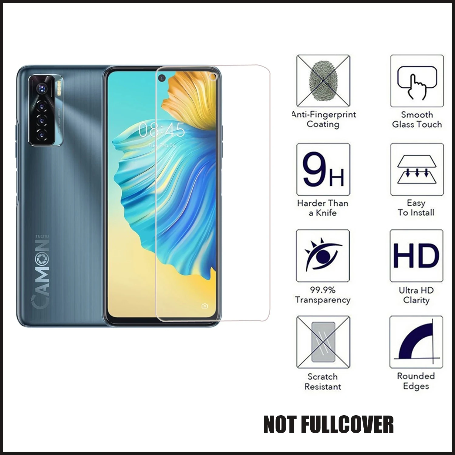 5PCS FOR Tecno Camon 17 Pro High HD Tempered Glass Protective On Camon 16 15 Pro Air Phone Screen Protector Film Guard
5PCS FOR Tecno Camon 17 Pro High HD Tempered Glass Protective On Camon 16 15 Pro Air Phone Screen Protector Film Guard