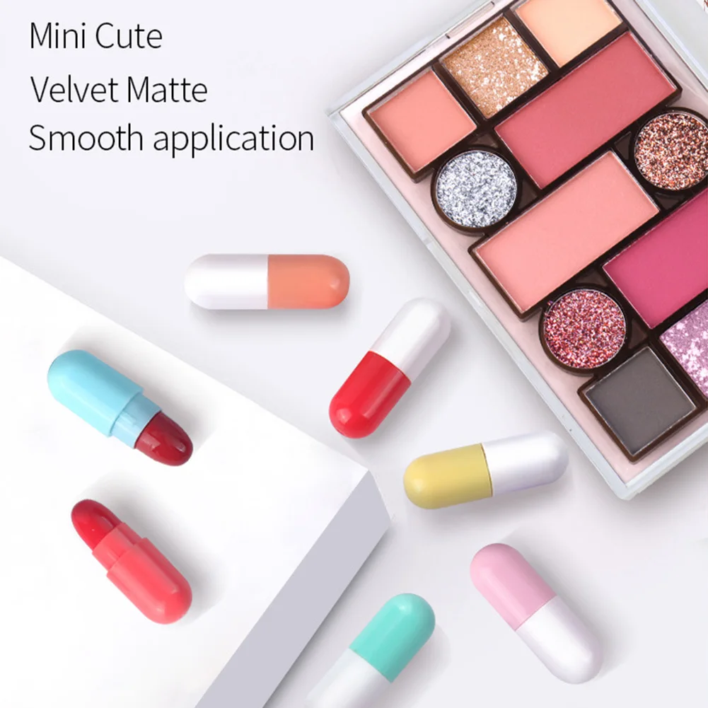 12 Colors Mini Lipstick Set Matte Capsule Waterproof Long Lasting Lip Stick Cute Lip Glaze Various Colors Makeup Cosmetics Tool
12 Colors Mini Lipstick Set Matte Capsule Waterproof Long Lasting Lip Stick Cute Lip Glaze Various Colors Makeup Cosmetics Tool
