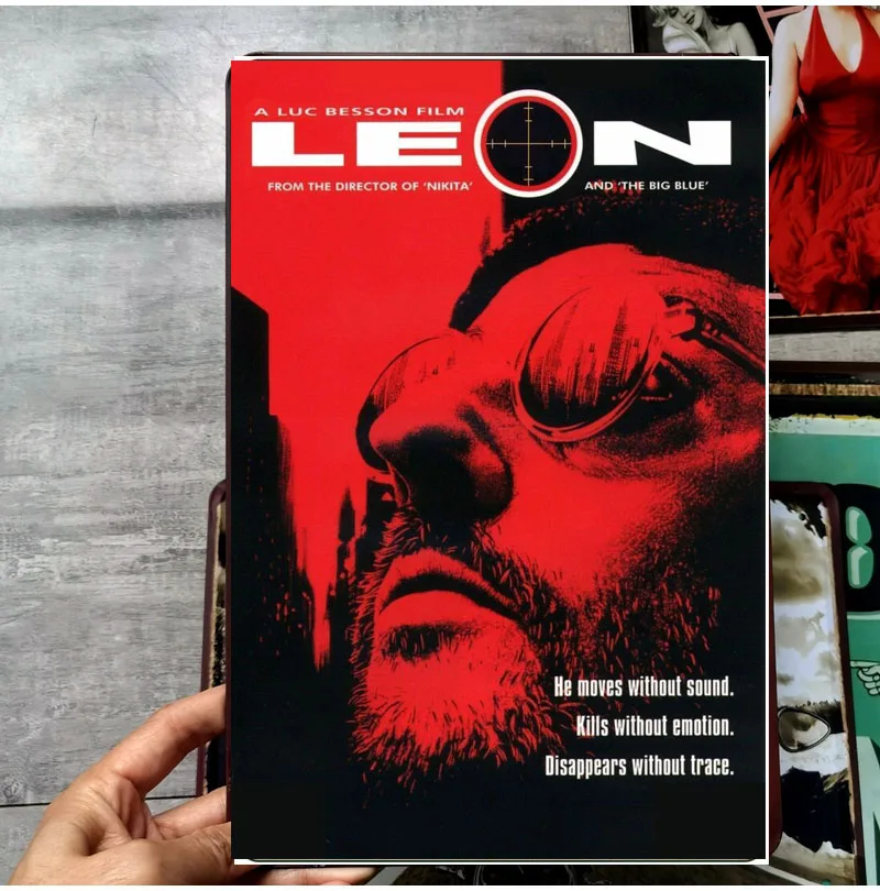 Постер из фильма LEON, металлическая Оловянная табличка, Декор, металлическая винтажная мужская пещера, бар, паб, клуб, домашнее настенное укр...
Постер из фильма LEON, металлическая Оловянная табличка, Декор, металлическая винтажная мужская пещера, бар, паб, клуб, домашнее настенное укр...