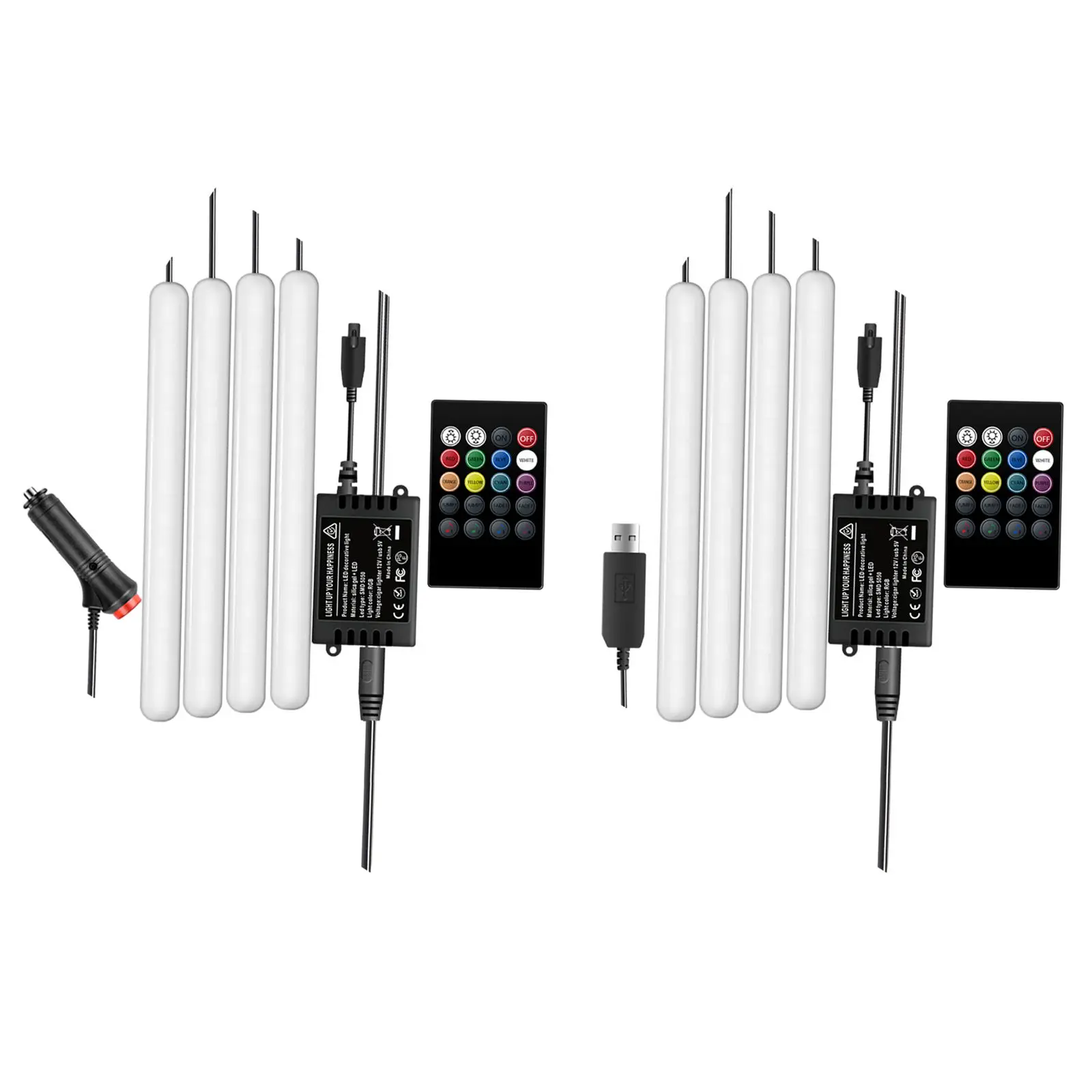 Car Interior Lights 8 Colors RGB 48 LED 2 Lines Design Sound Control Atmosphere Lamp Floor Strip Lamp for Car Lighting Parties
Car Interior Lights 8 Colors RGB 48 LED 2 Lines Design Sound Control Atmosphere Lamp Floor Strip Lamp for Car Lighting Parties