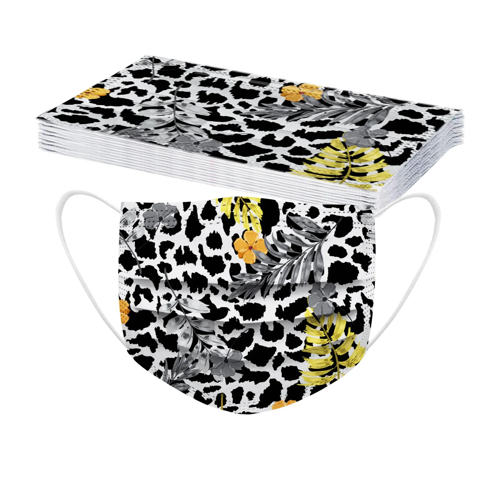 20 Patterns Face Masks 10PCS Adult's Mask Windproof Paisley Leopard Flower Printed Disposable Face Mask 3Ply Ear Loop Masque
20 Patterns Face Masks 10PCS Adult's Mask Windproof Paisley Leopard Flower Printed Disposable Face Mask 3Ply Ear Loop Masque