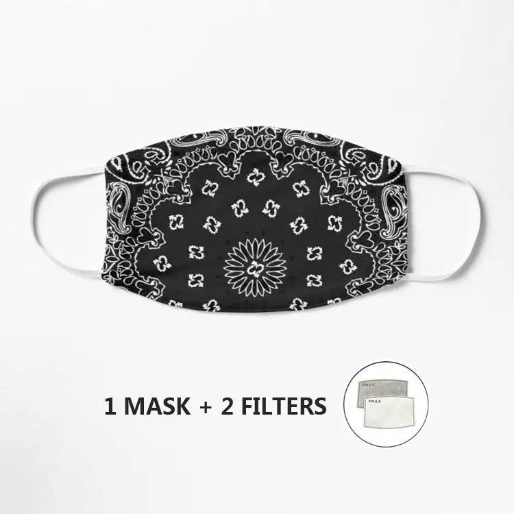 

Классическая маска-бандана (черная версия), противопылевая маска, ветрозащитная многоразовая маска смываемая маска для лица Mouth