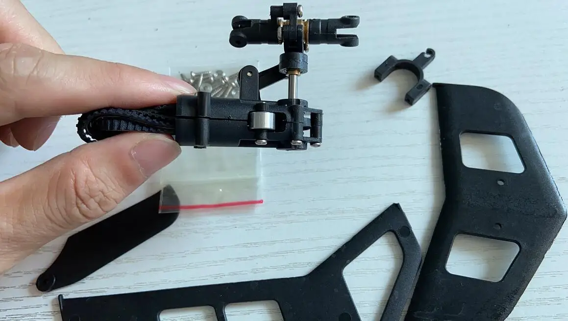 Радиоуправляемая 450 часть Flybar волоконный хвост в сборе + лезвия Вертикальная