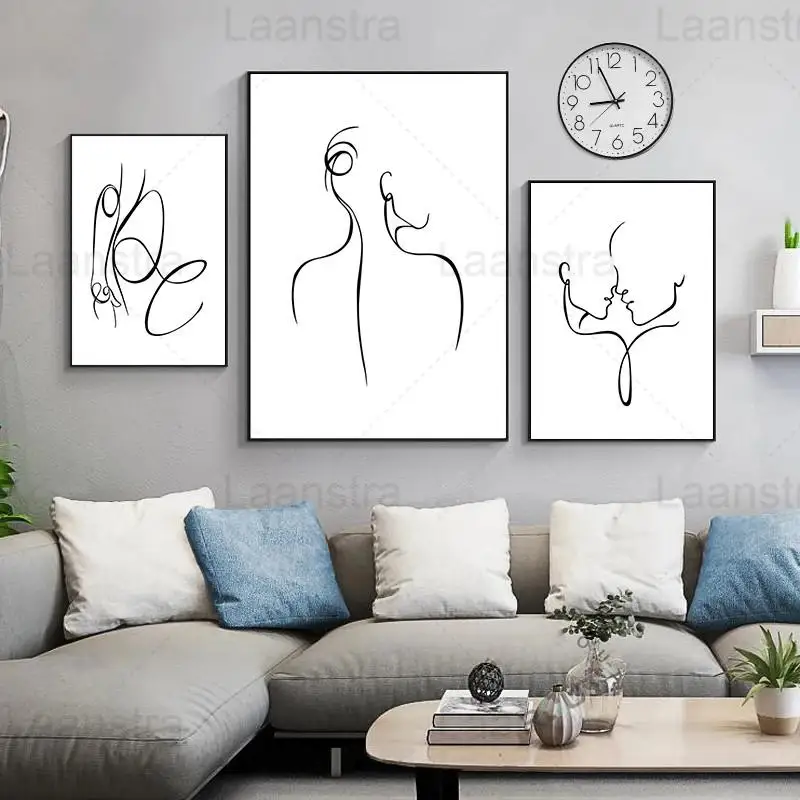 Woman Body Line Art Minimalist Abstract Poster Wall Art Canvas Print Poster Nude Girl Back Kiss Lover Art Painting Home Decor
Woman Body Line Art Minimalist Abstract Poster Wall Art Canvas Print Poster Nude Girl Back Kiss Lover Art Painting Home Decor