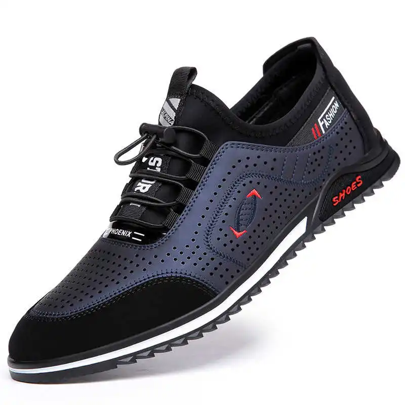 2021 Summer New Soft Soled Casual Loafers Breathable Split Leather Hollowed Men's Shoes British Styles Ventilation Flats M1299 
2021 Summer New Soft Soled Casual Loafers Breathable Split Leather Hollowed Men's Shoes British Styles Ventilation Flats M1299