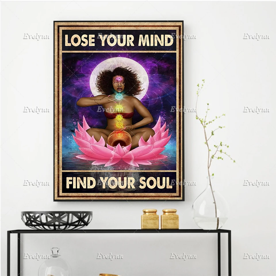 Black Girl Lose Your Mind Find Your Soul Poster, Yoga Chakras,Practice Yoga From Home,Home Decor Canvas Wall Art Prints Gift
Black Girl Lose Your Mind Find Your Soul Poster, Yoga Chakras,Practice Yoga From Home,Home Decor Canvas Wall Art Prints Gift