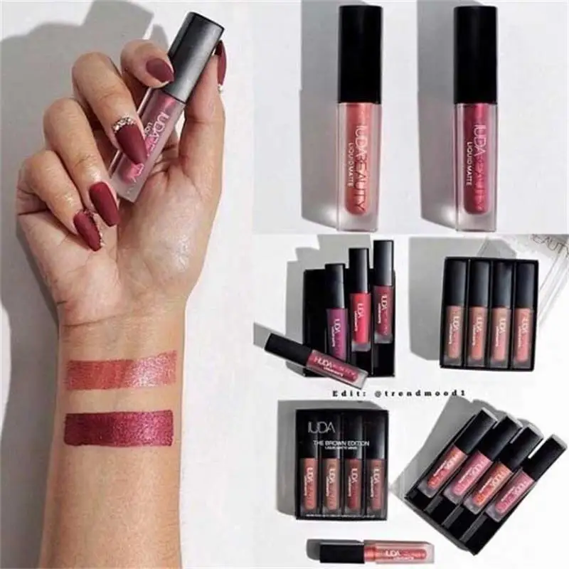 4pcs/set Lipgloss Mini Lip Glazuur Set Vier Matte Waterdichte Non-stick Non-Fading Lipsticks Make vrouwen Lip Care WHOLESALE
4pcs/set Lipgloss Mini Lip Glazuur Set Vier Matte Waterdichte Non-stick Non-Fading Lipsticks Make vrouwen Lip Care WHOLESALE