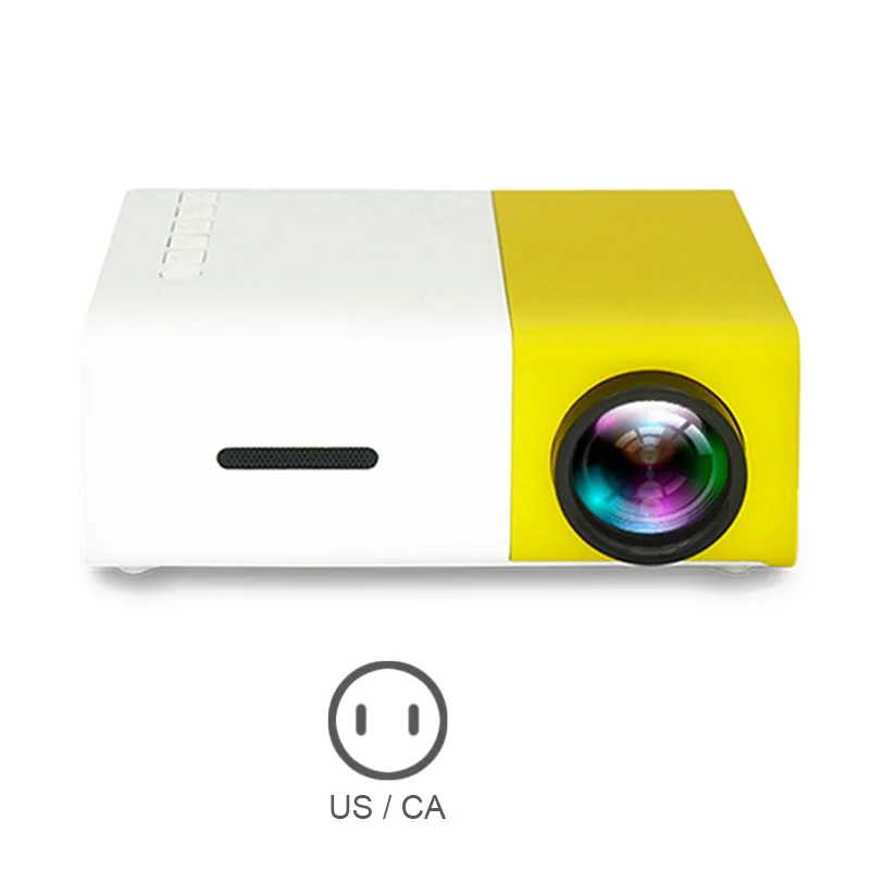 Projector Mini Projector Portable Theater Home Office HD 1080P Yellow FKU66 
Projector Mini Projector Portable Theater Home Office HD 1080P Yellow FKU66