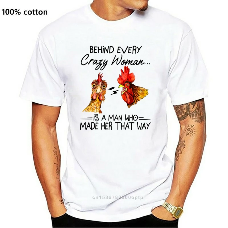 New Chicken Behind Every Crazy Woman Is A Man Who Made Her That Way Men T-Shirt 2Xl 13Xl Tee Shirt
New Chicken Behind Every Crazy Woman Is A Man Who Made Her That Way Men T-Shirt 2Xl 13Xl Tee Shirt
