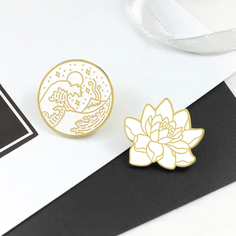 Buddhism White Lotus Flower Enamel Pin Floral Plant Brooches Denim Coat Backpack Lapel Pin Men Women Badge Japanese Jewelry Gift
Buddhism White Lotus Flower Enamel Pin Floral Plant Brooches Denim Coat Backpack Lapel Pin Men Women Badge Japanese Jewelry Gift