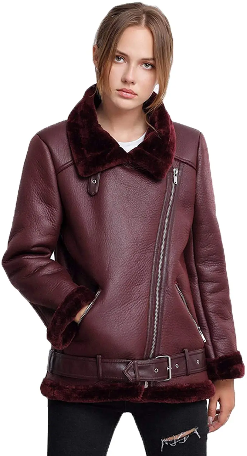 Women's Faux Shearing Moto Jacket Thick Lined Parka Winter Shearling Faux Fur Coat Leather Jacket
Women's Faux Shearing Moto Jacket Thick Lined Parka Winter Shearling Faux Fur Coat Leather Jacket