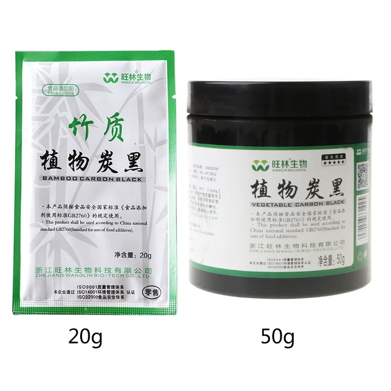 20/50g Edible Black Bamboo Charcoal Powder Cosmetic Ingredients Food Baking Sushi DIY Mask Soap Cosmetic Powder pigment
20/50g Edible Black Bamboo Charcoal Powder Cosmetic Ingredients Food Baking Sushi DIY Mask Soap Cosmetic Powder pigment
