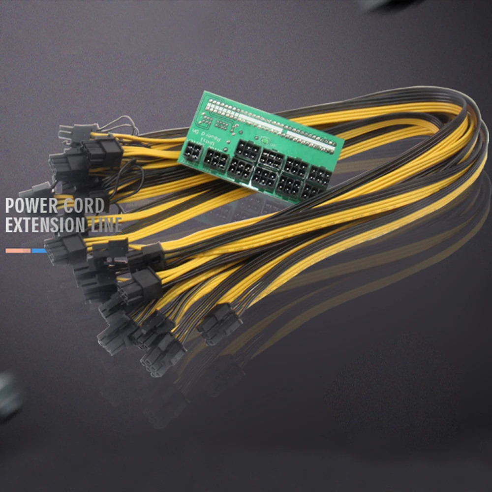 12V GPU / PSU PCI-E Power Cable For GPU Power Supply Breakout Board Adapter For Ethereum Mining
12V GPU / PSU PCI-E Power Cable For GPU Power Supply Breakout Board Adapter For Ethereum Mining