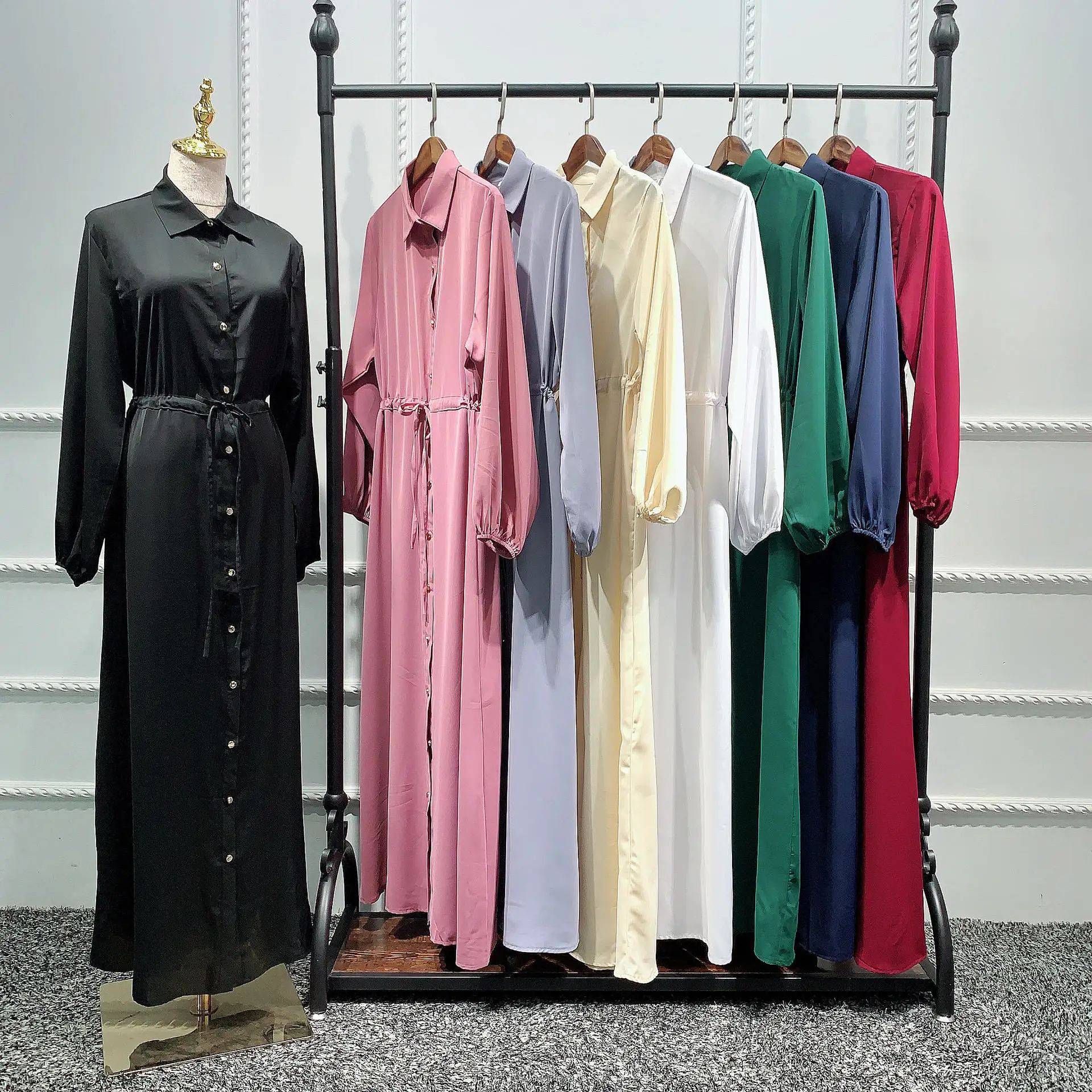 Muslim Abaya Shirt Dresses Nida Cardigan Hijab Vestidos Kimono Long Robe Gowns Tunic Jubah Ramadan Eid Arab Islamic Turkey
Muslim Abaya Shirt Dresses Nida Cardigan Hijab Vestidos Kimono Long Robe Gowns Tunic Jubah Ramadan Eid Arab Islamic Turkey