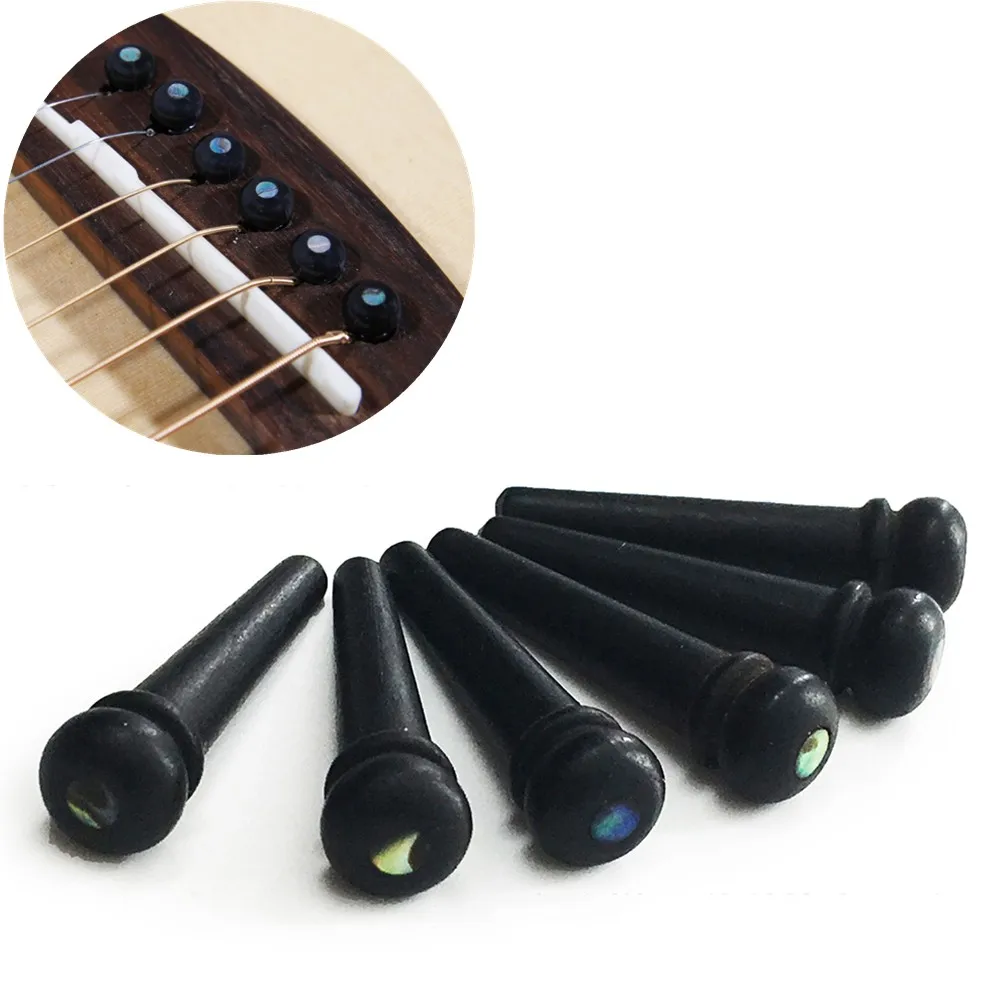 6Pcs Ebony Bridge Pins With Green Abalone Dot Inlay For Acoustic Guitar Replacement Accessory Guitar Musical Instrument Part
6Pcs Ebony Bridge Pins With Green Abalone Dot Inlay For Acoustic Guitar Replacement Accessory Guitar Musical Instrument Part