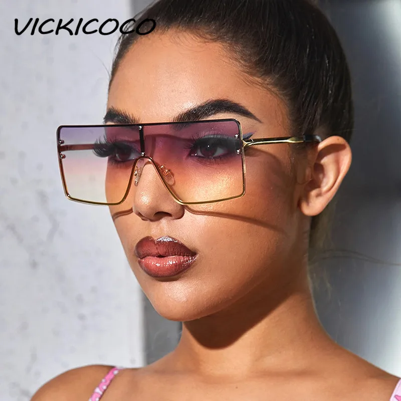 

Солнцезащитные очки без оправы UV400 для мужчин и женщин, брендовые зеркальные солнечные аксессуары в винтажном стиле, в квадратной оправе, в ...