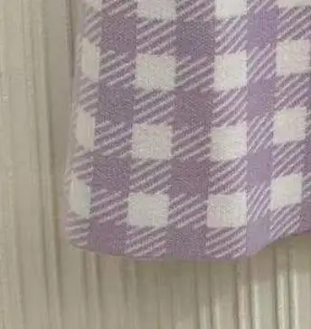 2021 Early Spring New Sweet Style Taro Purple V-neck Plaid Short Sleeve Top Half Skirt Women Suit 
2021 Early Spring New Sweet Style Taro Purple V-neck Plaid Short Sleeve Top Half Skirt Women Suit