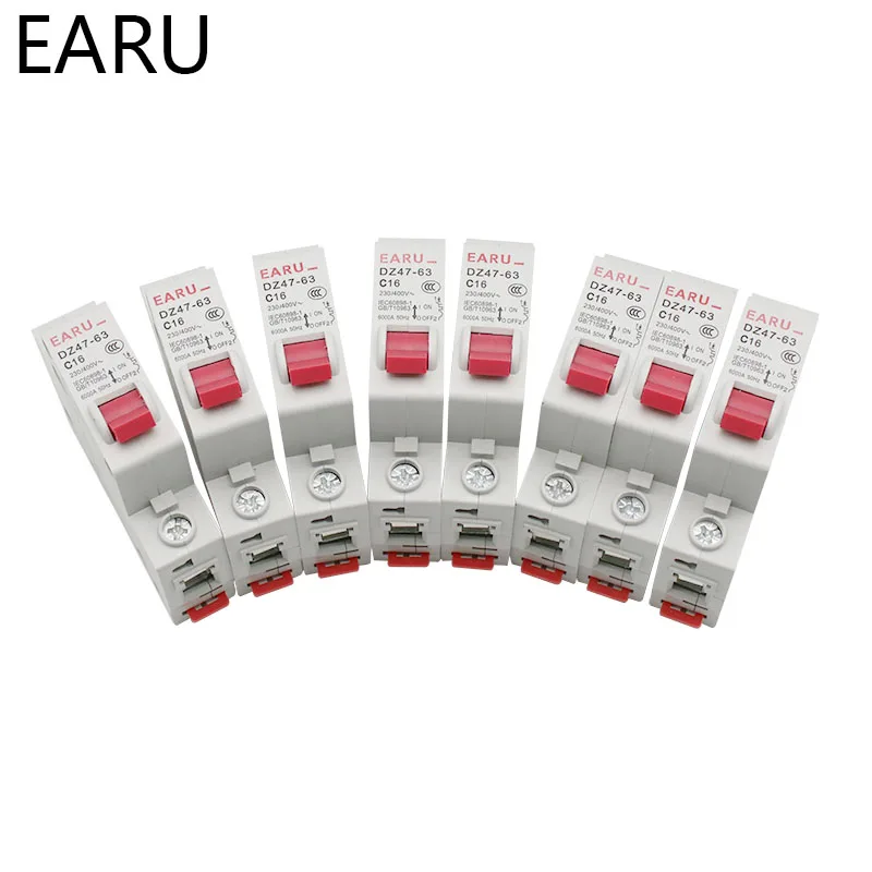 1P AC MCB DZ47-63 C Type 230/400V~ 50HZ/60HZ Mini Circuit Breaker 3A 6A 10A 16A 20A 25A 32A 40A 50A 63A Mounting 35mm Din Rail
1P AC MCB DZ47-63 C Type 230/400V~ 50HZ/60HZ Mini Circuit Breaker 3A 6A 10A 16A 20A 25A 32A 40A 50A 63A Mounting 35mm Din Rail