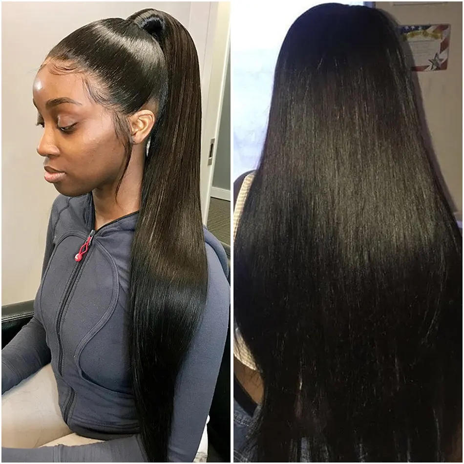 Brazilian Hair Weave Bundles Straight 100% Human 3/4 Natural Color Remy Trendy Beauty | Шиньоны и парики