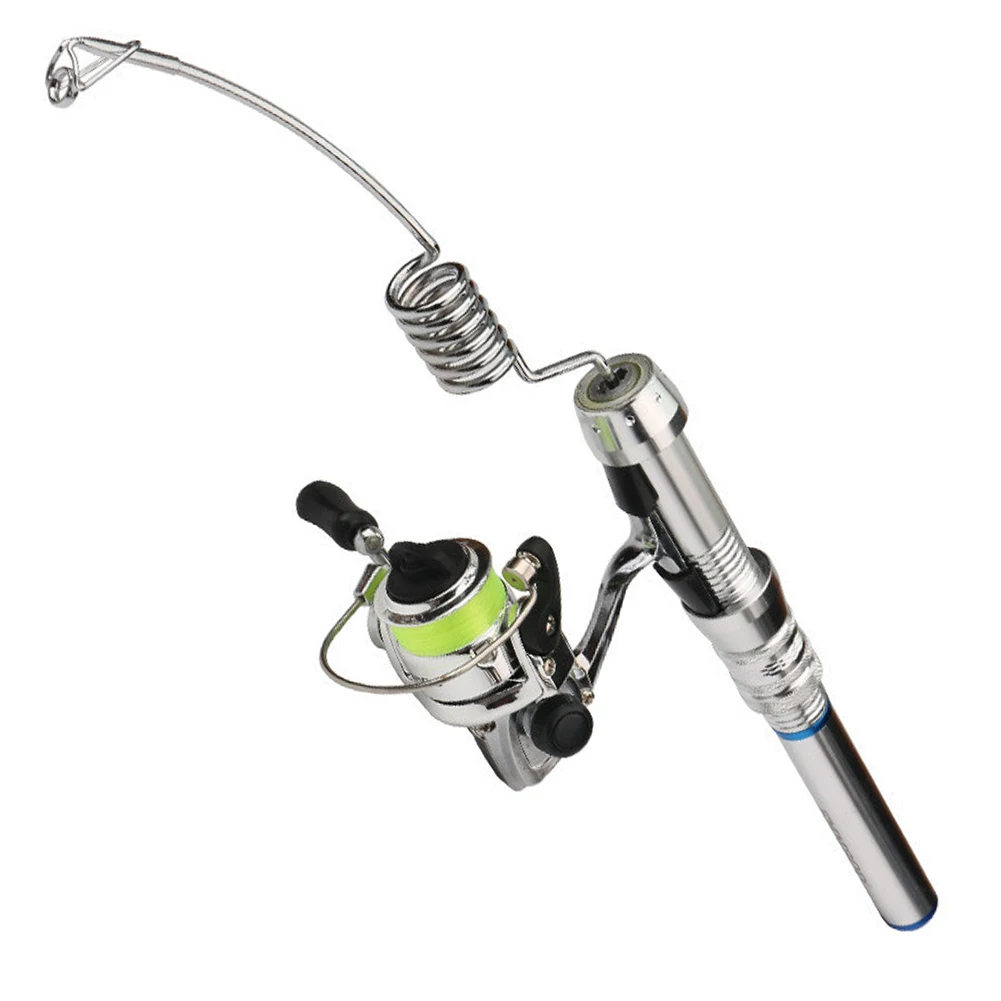 Elastic Fishing Rod Spinning Wheel Reel Stainless Steel Combos Portable Mini Steel Rod Ice Fishing Rod River Lake Fishing
Elastic Fishing Rod Spinning Wheel Reel Stainless Steel Combos Portable Mini Steel Rod Ice Fishing Rod River Lake Fishing