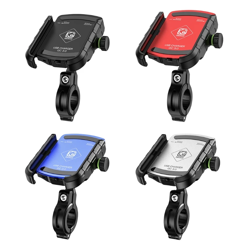 12V 24V Motorcycle Mobile Phone Mount Stand Holder with QC3.0 USB Quick Phone Charger
12V 24V Motorcycle Mobile Phone Mount Stand Holder with QC3.0 USB Quick Phone Charger