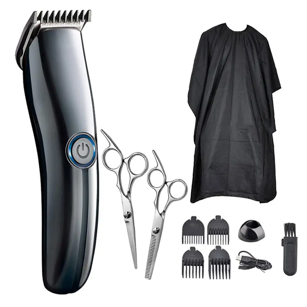 Electric Hair Clipper Set Cordless Trimmer USB Rechargeable Hair Grooming Kit with Hairdressing Cape for Adults Children
Electric Hair Clipper Set Cordless Trimmer USB Rechargeable Hair Grooming Kit with Hairdressing Cape for Adults Children