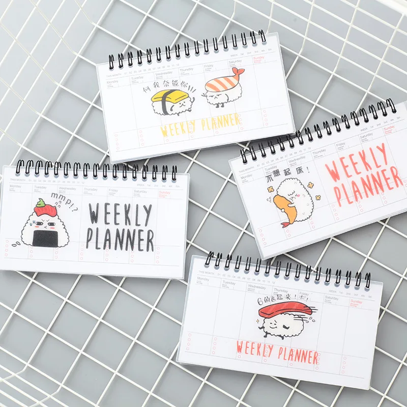 Weekly Planner Notebook Portable 2020 2021 Agenda Kawaii Sushi A6 Monthly School Supplies Office Stationary Organizer Schedule
Weekly Planner Notebook Portable 2020 2021 Agenda Kawaii Sushi A6 Monthly School Supplies Office Stationary Organizer Schedule