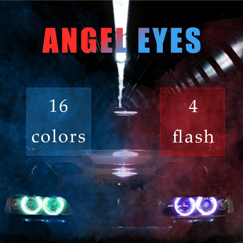 Для BMW E65 E66 PRE FACELIFT 745i 745Li 760Li 760i 2002 2003 2004 2005 разноцветный RGB Angel Eye Halo Ring Kit |