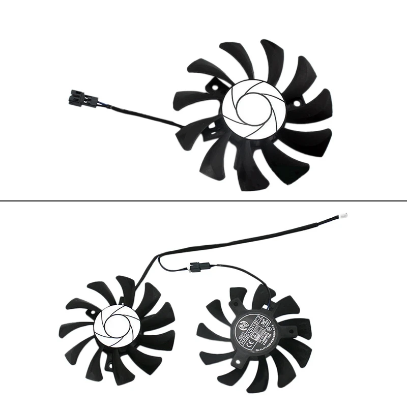 HA8010H12F-Z 75MM 2Pin GTX1050Ti GPU Cooler DUAL Fan for MSI Geforce GTX 1050Ti GTX-1050-Ti-4GT-OC
HA8010H12F-Z 75MM 2Pin GTX1050Ti GPU Cooler DUAL Fan for MSI Geforce GTX 1050Ti GTX-1050-Ti-4GT-OC