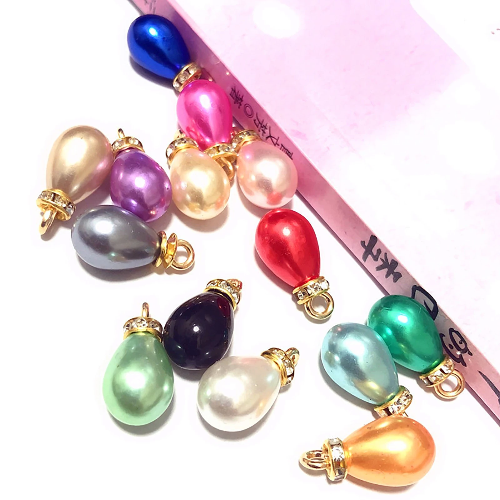 Doreen Box Zinc Metal Alloy & ABS Charms Drop At Random Color Imitation Pearl Rhinestone Pendants DIY Jewelry 14mm - 10mm,10PCs
Doreen Box Zinc Metal Alloy & ABS Charms Drop At Random Color Imitation Pearl Rhinestone Pendants DIY Jewelry 14mm - 10mm,10PCs