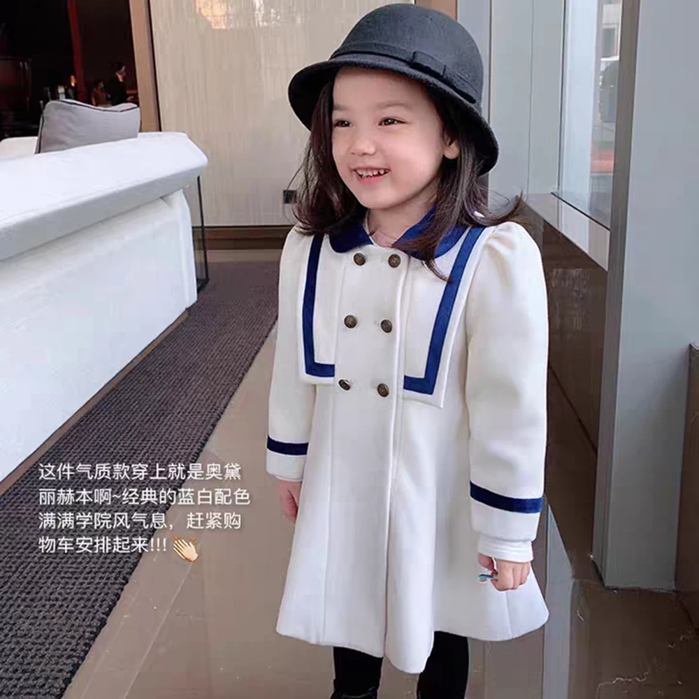 Navy Style Woolen Dress Girls Temperament Navy Collar Contrast Color Woolen Dress Girls Dress Kids Dresses for Girls
Navy Style Woolen Dress Girls Temperament Navy Collar Contrast Color Woolen Dress Girls Dress Kids Dresses for Girls