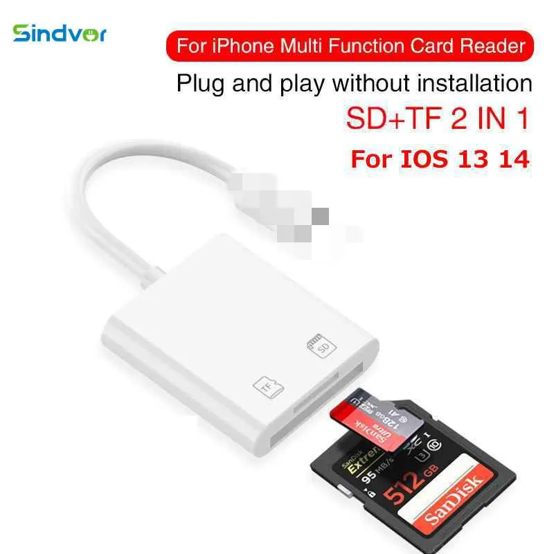 For iPhone Multi Card Reader for Lightning For SD TF Memory Card Readers Support IOS13 14 For iPhone 6/7/8/X/XR/11/12 Pro Max
For iPhone Multi Card Reader for Lightning For SD TF Memory Card Readers Support IOS13 14 For iPhone 6/7/8/X/XR/11/12 Pro Max