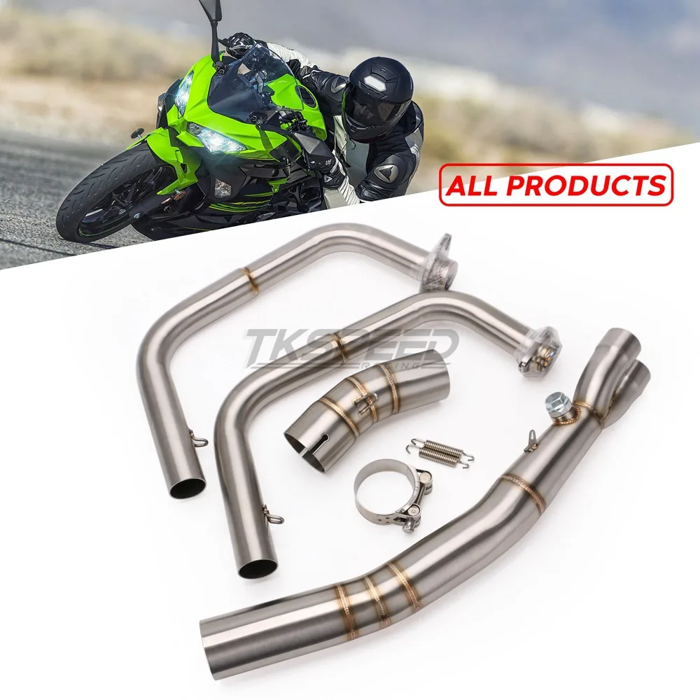 New Motorcycle 51mm Racing Exhaust Full Systems Front Link Pipe Slip-on Exhaust For Kawasaki Ninja 400 Z400 2018 2019
New Motorcycle 51mm Racing Exhaust Full Systems Front Link Pipe Slip-on Exhaust For Kawasaki Ninja 400 Z400 2018 2019