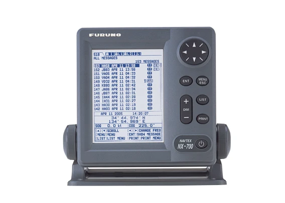 FURUNO NX-700A NX-700B Navtex navigational telex GMDSS life saving solars IMO ship electronics navigation communication CCS
FURUNO NX-700A NX-700B Navtex navigational telex GMDSS life saving solars IMO ship electronics navigation communication CCS
