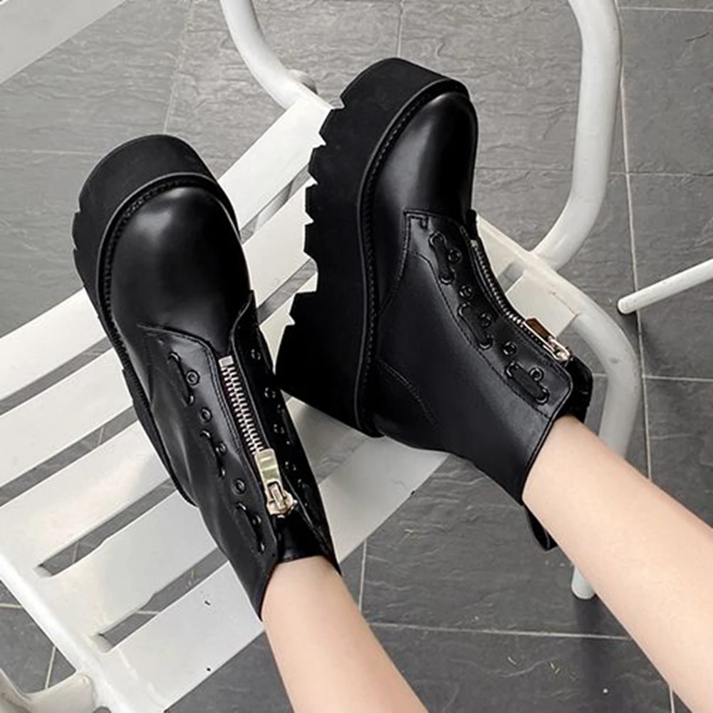 SaraIris Solid Zipper Platform Square Super High Heel Ankle Boots Women Thick Bottom Cool Boots Ladies Shoes
SaraIris Solid Zipper Platform Square Super High Heel Ankle Boots Women Thick Bottom Cool Boots Ladies Shoes