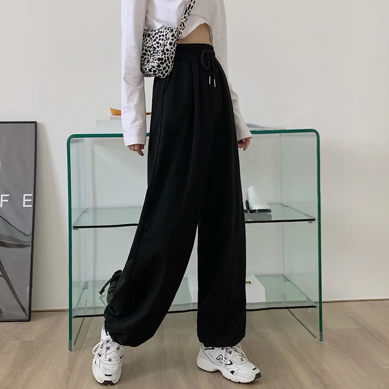 Women Autumn Thin Loose Jogging Pants Woman Fashion High Waist Casual Sportwear Trousers Female Comfy Wide Leg Streetwear Pants
Women Autumn Thin Loose Jogging Pants Woman Fashion High Waist Casual Sportwear Trousers Female Comfy Wide Leg Streetwear Pants